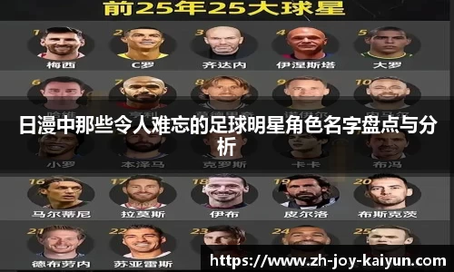 日漫中那些令人难忘的足球明星角色名字盘点与分析